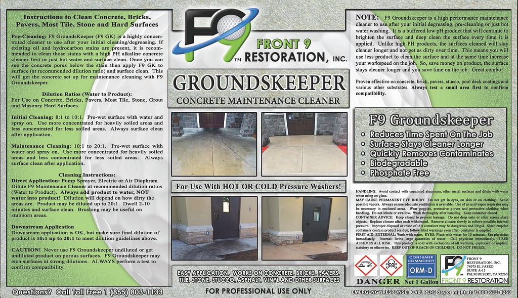 Label Image F9 Groundskeeper